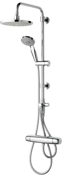 Saniscan New Waterfall brusestangsæt m/loft- og håndbruser, krom